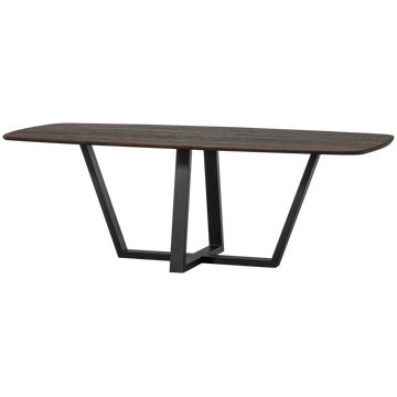 Esstisch Tablo oval Eiche mystic brown 220x100