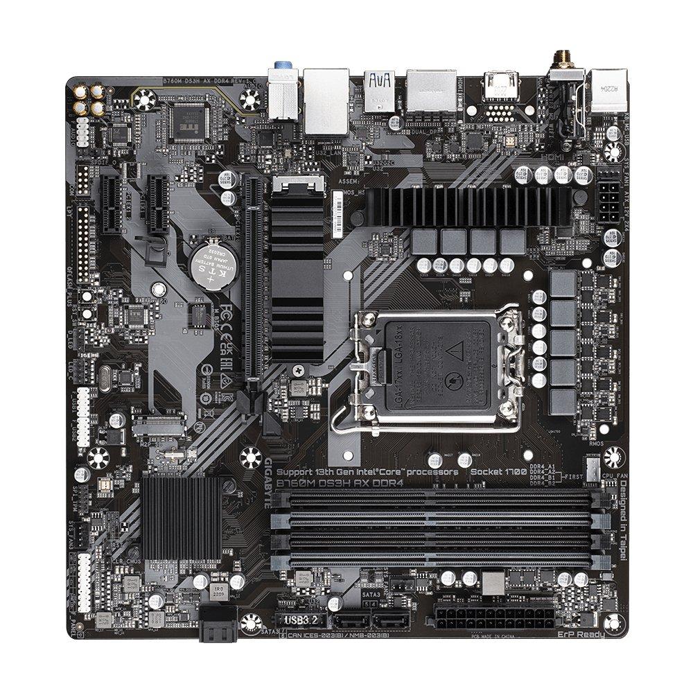 Gigabyte  B760M DS3H AX DDR4 Motherboard Intel B760 Express LGA 1700 micro ATX 