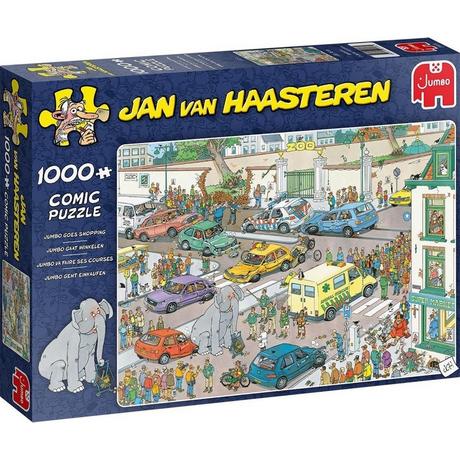 JUMBO  Jumbo-Puzzle Jan van Haasteren geht einkaufen 1000 Teile 