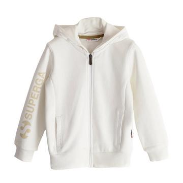 Kapuze mit Kordelzug Durchgehender Reißverschluss