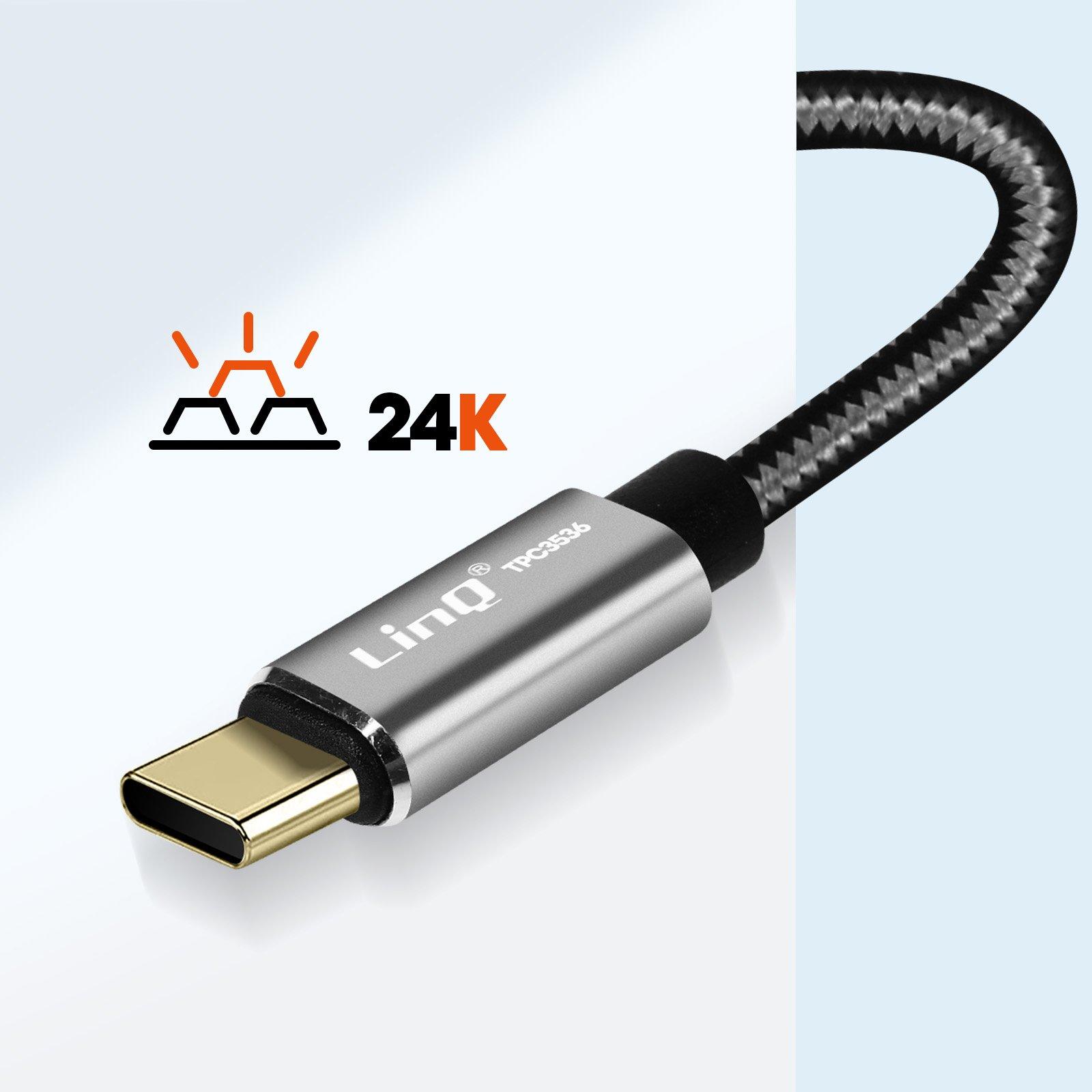 Avizar  Adaptateur Audio USB-C vers 2x Jack 3.5 