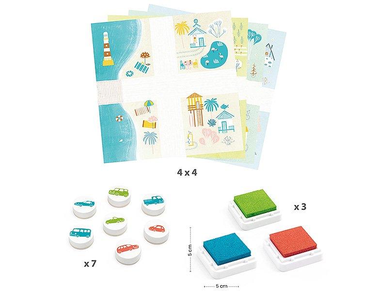 Djeco DJECO Stempelset Verkehr  