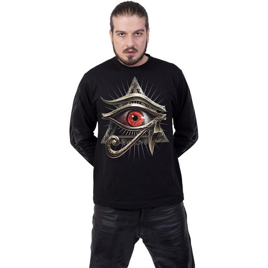 Spiral T-Shirt Manches Longues Motif Œil Mauvais  