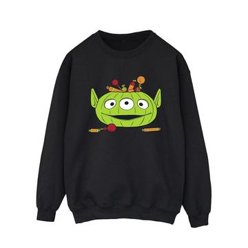 Alien Pumpkin Basket Sweatshirt  Halloween