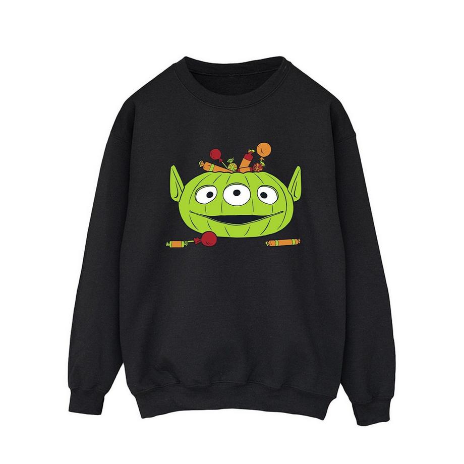 Alien Pumpkin Basket Sweatshirt  Halloween