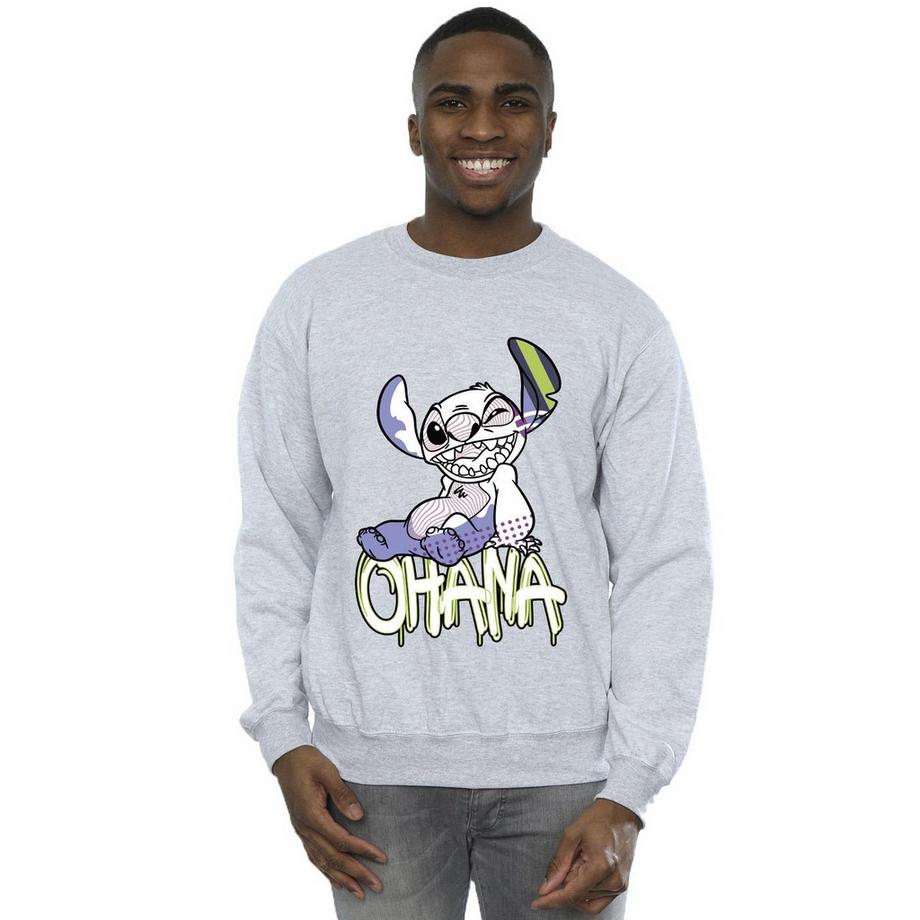 Disney Ohana Stitch Felpa Grafica  