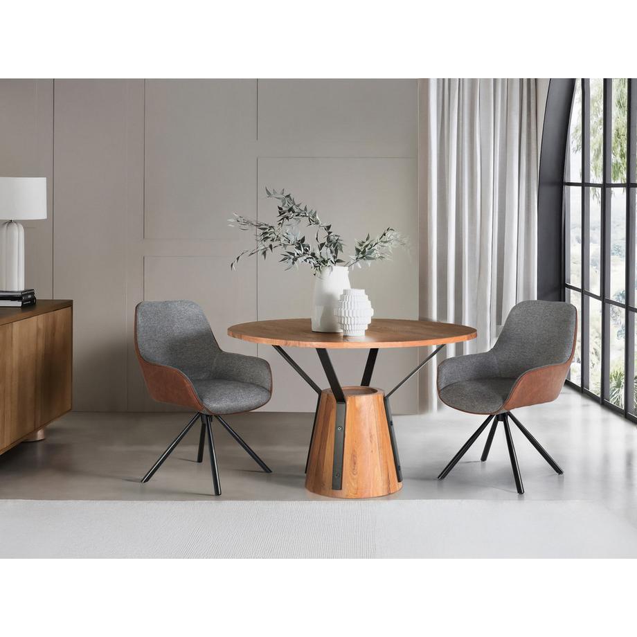 mutoni Esstisch Zoe rund Mangoholz 116  