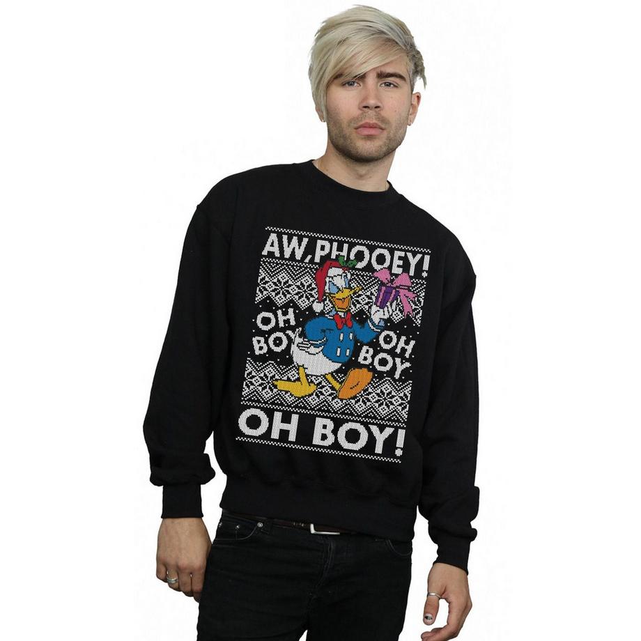 Disney Donald Duck Aw Phooey Oh Boy Christmas Sweatshirt  