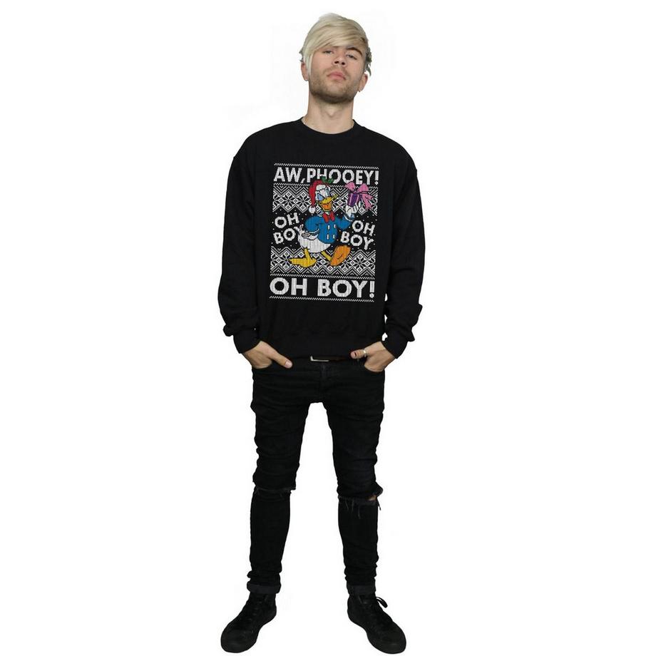 Disney Donald Duck Aw Phooey Oh Boy Christmas Sweatshirt  