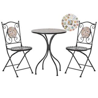 Beliani Bistro Set aus Eisen Retro CASARIO  