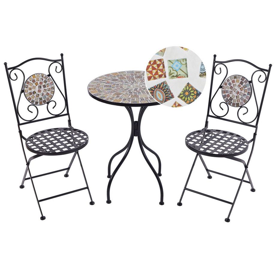 Bistro Set aus Eisen Mediterran CASARIO