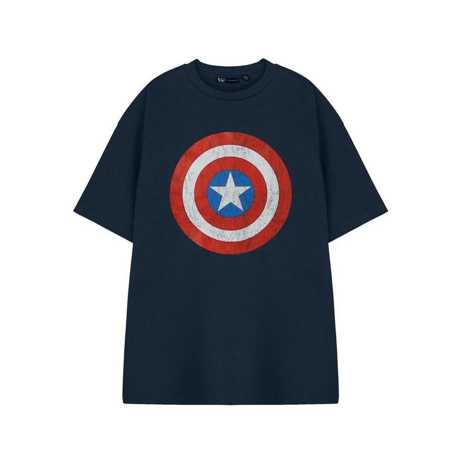 CAPTAIN AMERICA Shield Print T-Shirt Manches Courtes  