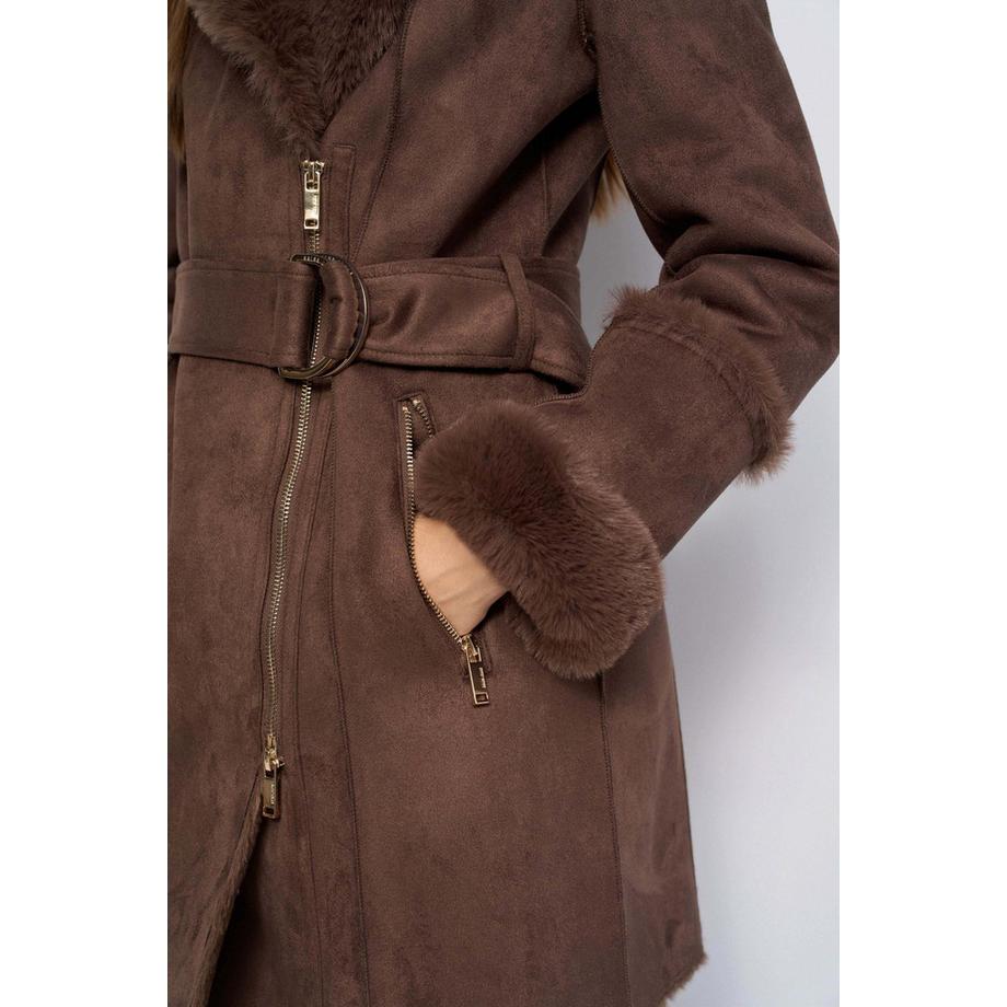Salsa Wintermantel Long Shearling  