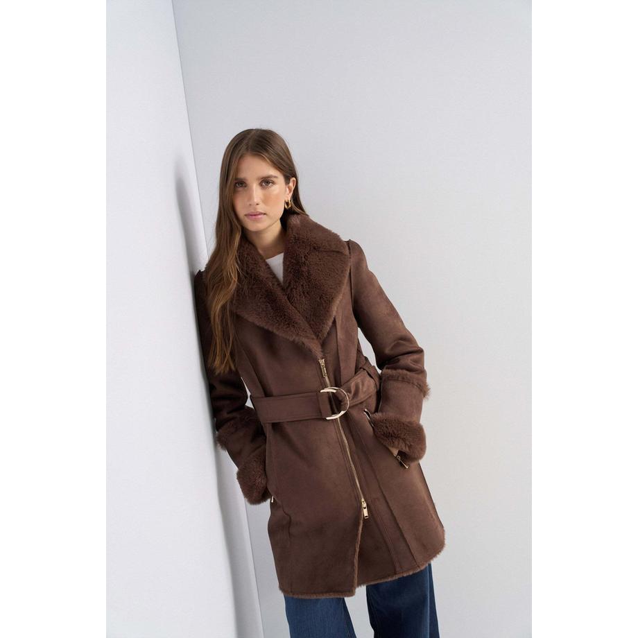 Salsa Wintermantel Long Shearling  