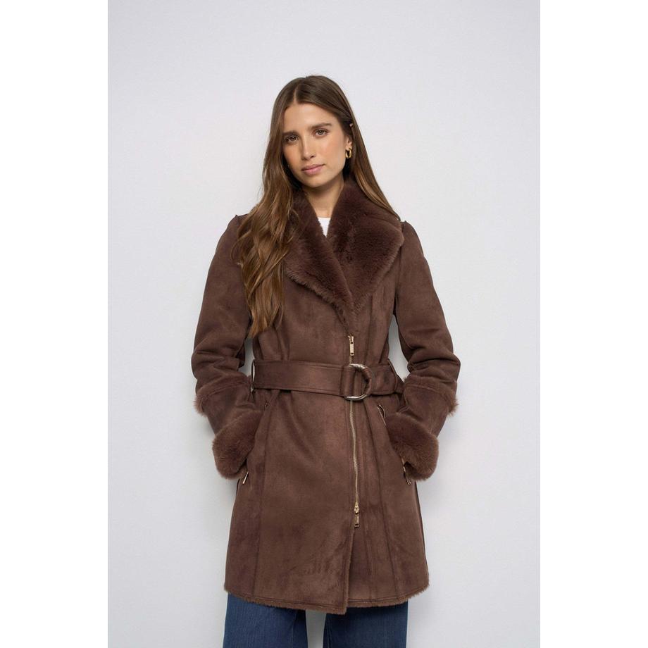 Wintermantel Long Shearling