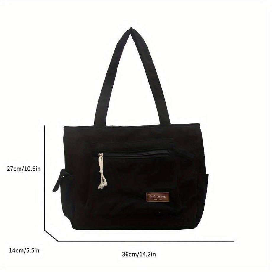 Only-bags.store Einfache Cord Umhängetasche  