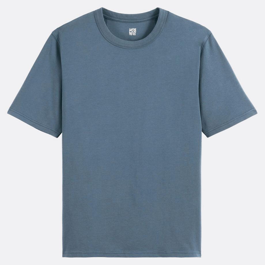 La Redoute Collections T-Shirt aus Baumwolle mit Rundhalsausschnitt und kurzen Ärmeln  