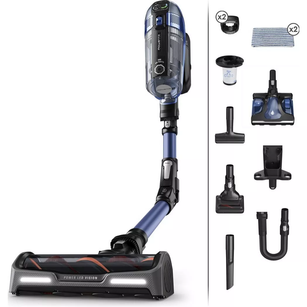 Rowenta – Akku-Hand- und Stielsauger X-Force Flex 14.60 Aqua, Blau, 330 mm