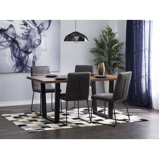 Beliani Tavolo da pranzo en Fibra a media densità (MDF) Industriale AUSTIN  