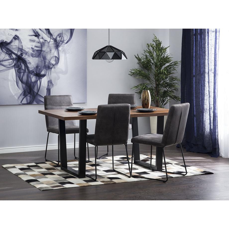 Beliani Table de repas en MDF Industriel AUSTIN  