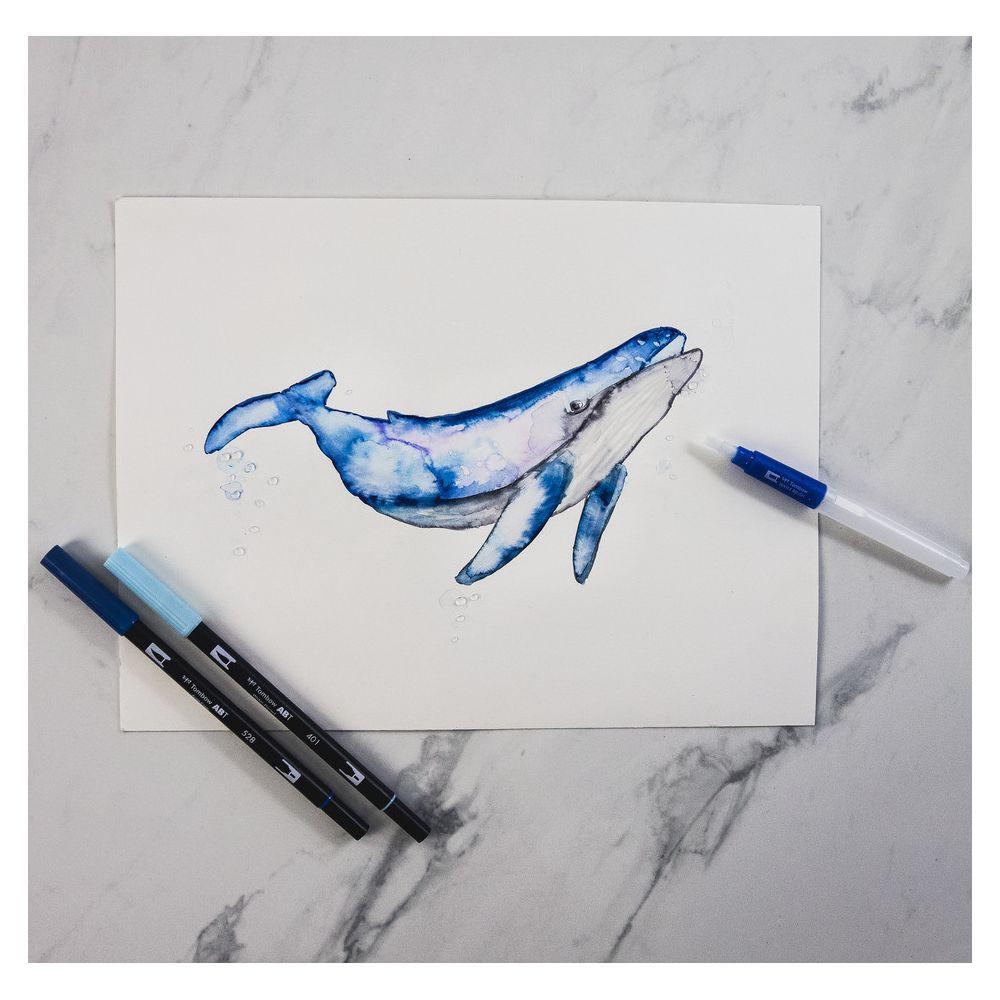 Tombow TOMBOW Aquarellblock A6 PB-AQUA-COV 300g, 15 Blatt  