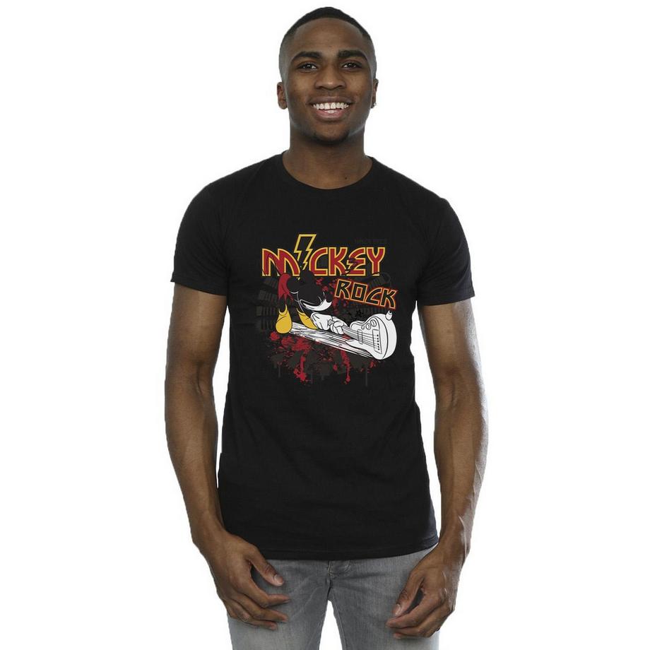 Disney Mickey Rock T-Shirt Maniche Corte  