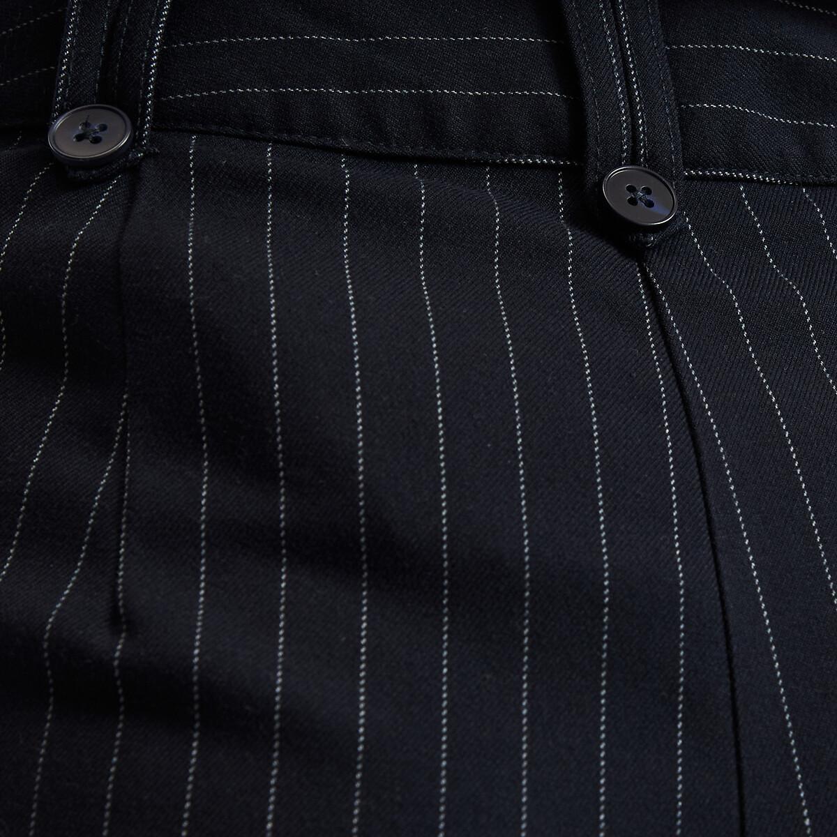 La Redoute Collections Nadelstreifen Weites Bein Hose  