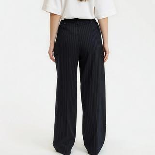 La Redoute Collections Nadelstreifen Weites Bein Hose  