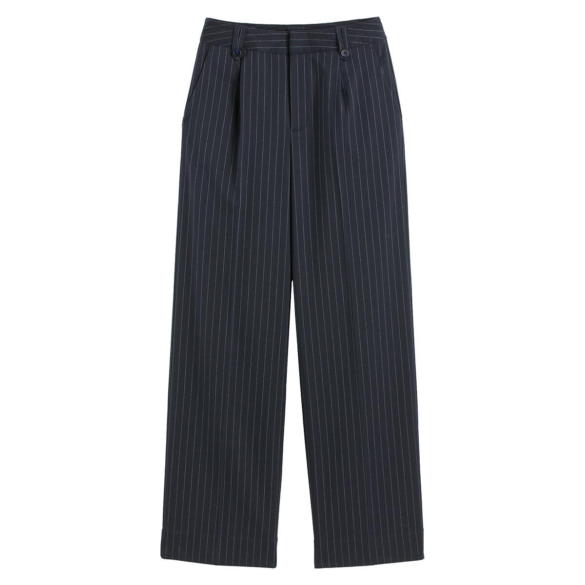 La Redoute Collections Nadelstreifen Weites Bein Hose  