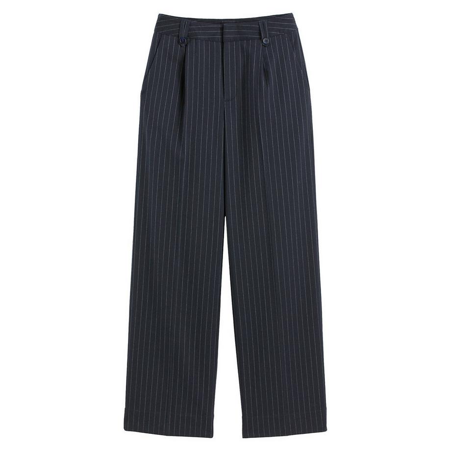 La Redoute Collections Pantaloni Gessati Gamba Larga  