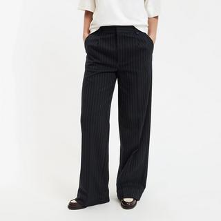 La Redoute Collections Nadelstreifen Weites Bein Hose  