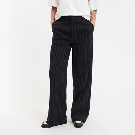 La Redoute Collections Nadelstreifen Weites Bein Hose  