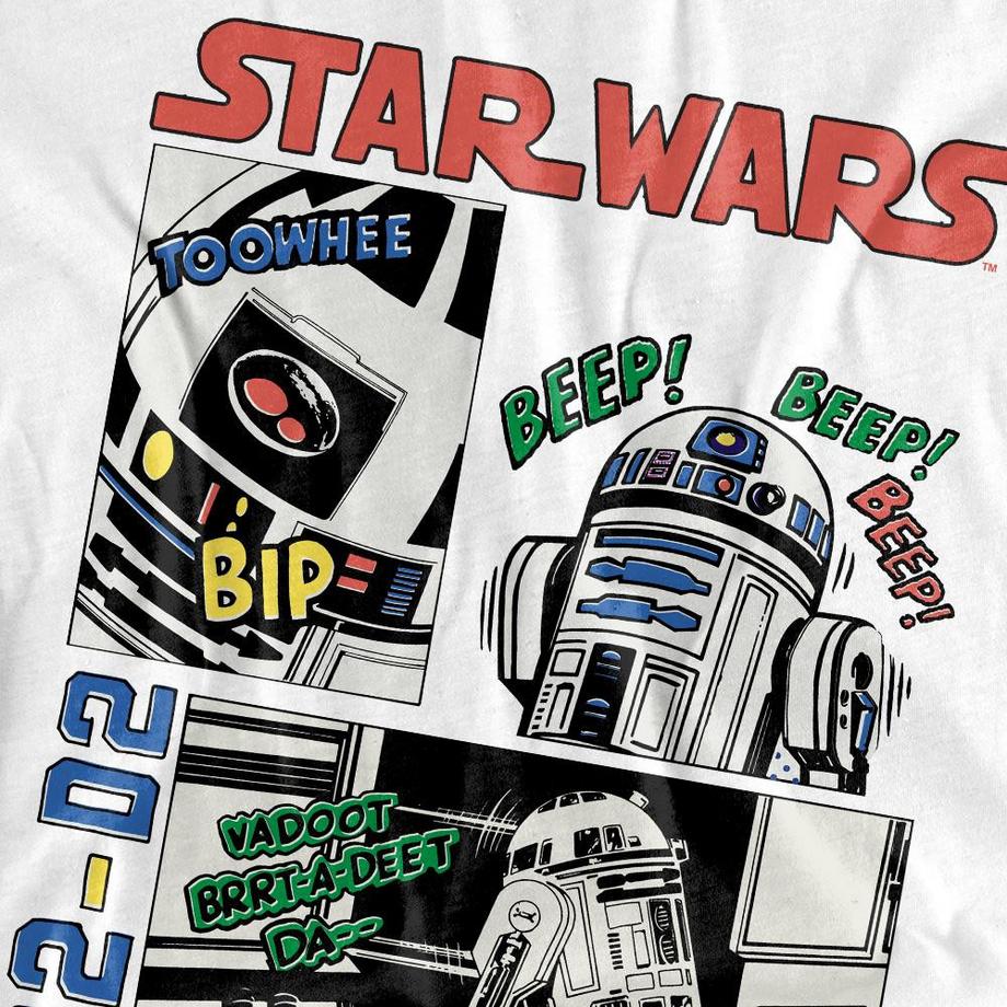 STAR WARS Star Wars Beep Boop T-Shirt Maniche Lunghe  