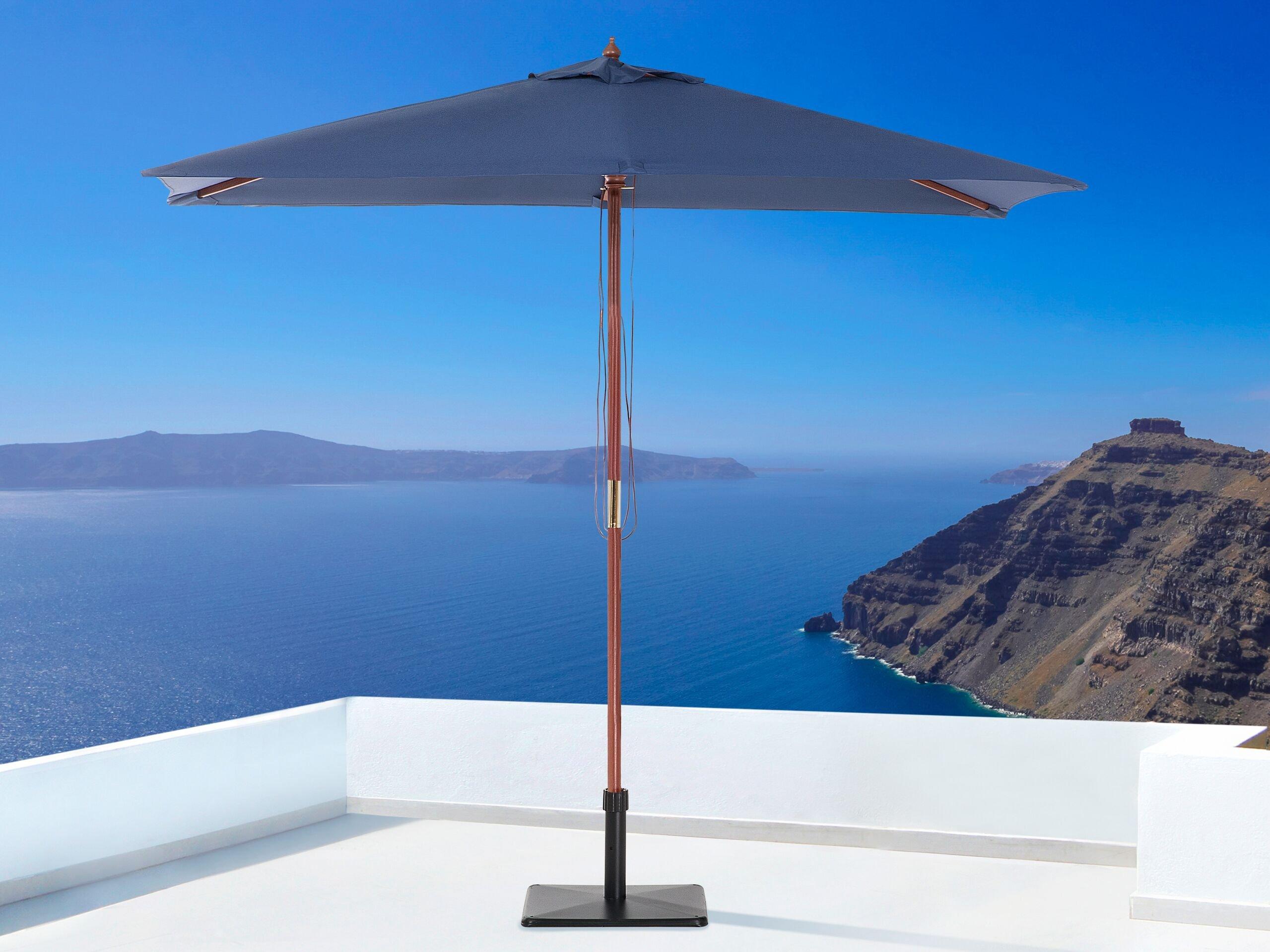 Beliani Parasol de jardin en Tissu FLAMENCO  