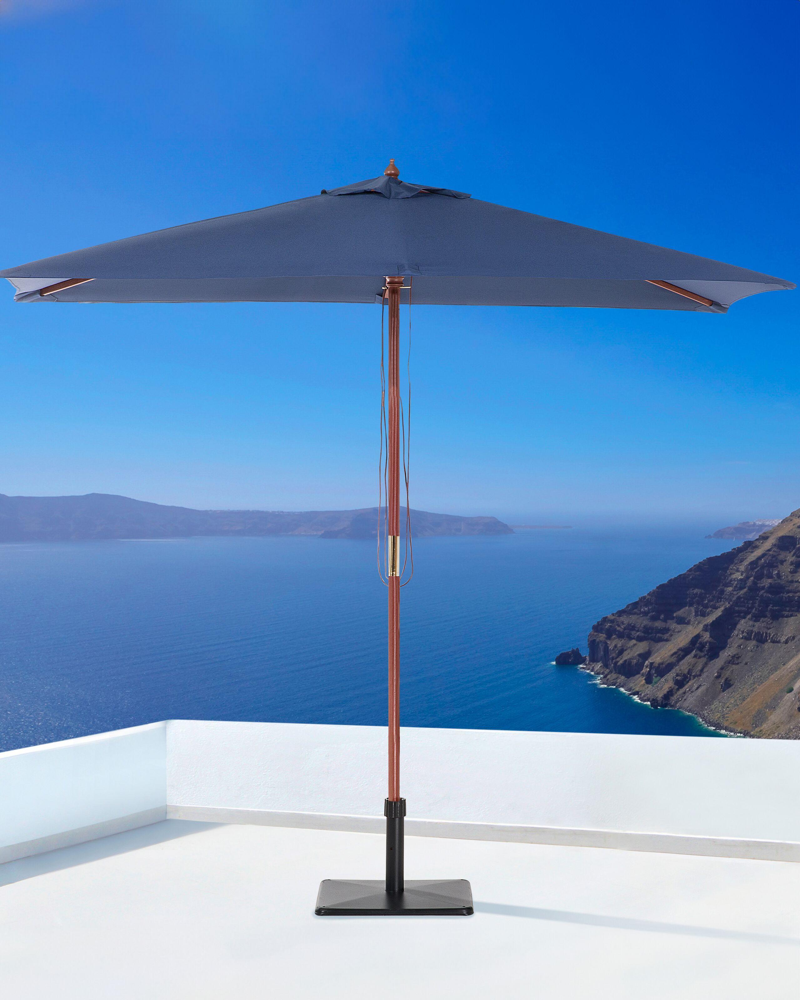 Beliani Parasol de jardin en Tissu FLAMENCO  