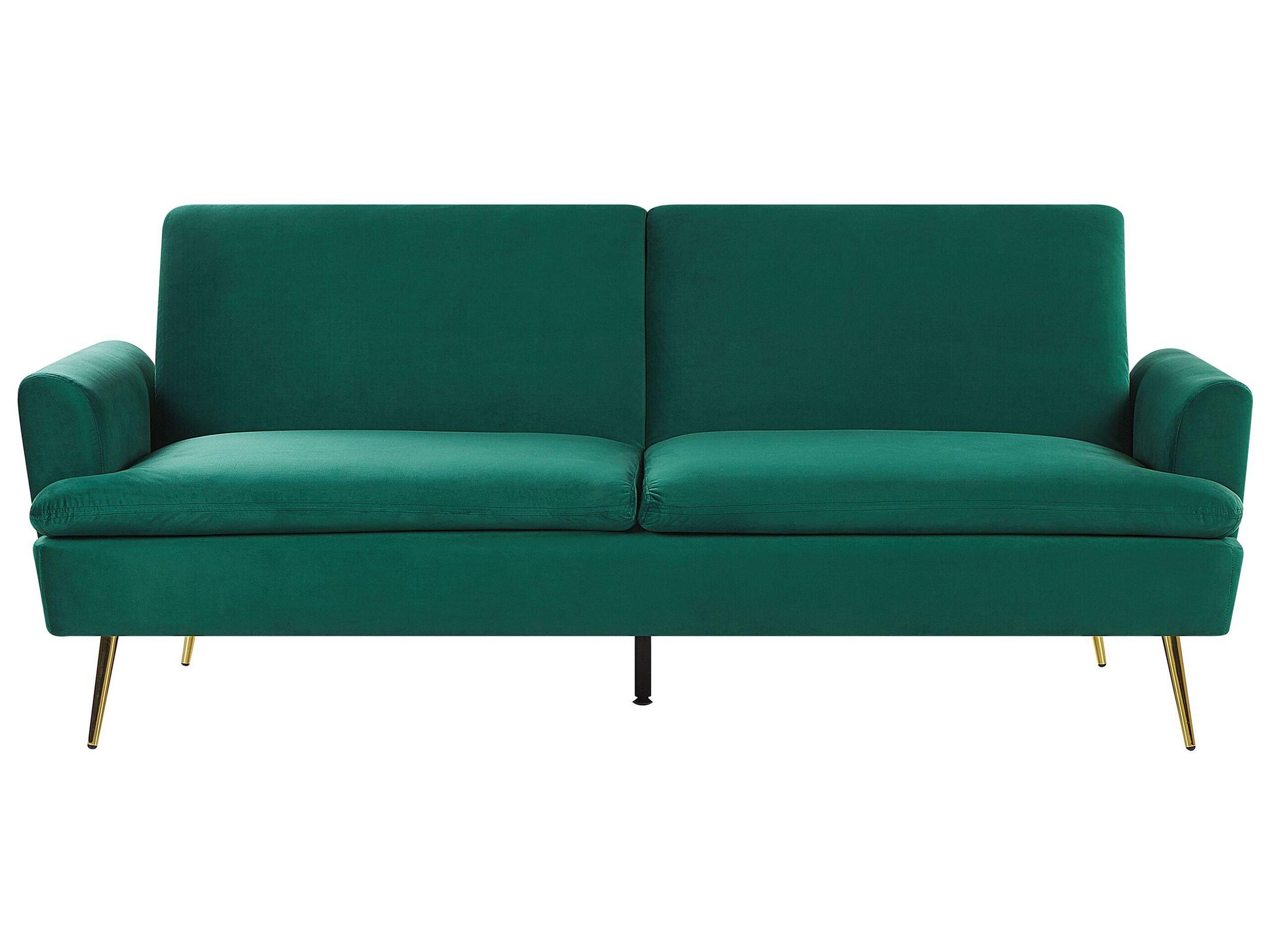 Beliani Schlafsofa aus Samtstoff Modern VETTRE  