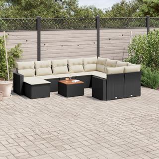 VidaXL set divano da giardino Polirattan  