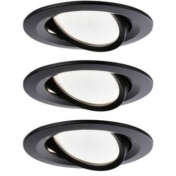 EBL Nova coin rond LED 3x6W 2700K 230V mat/alu