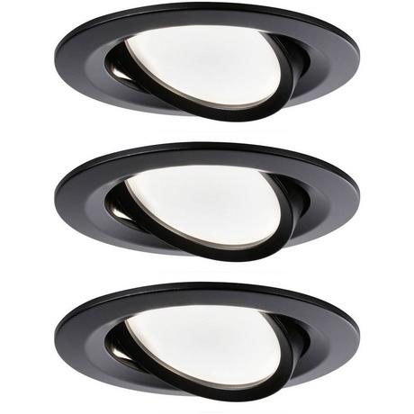 Paulmann EBL Nova Coin rund schwenkbar LED 3x6W 2700K 230V matt/Alu  