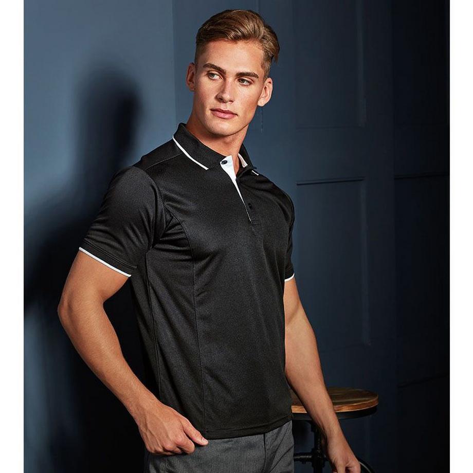 PREMIER Kontrast Coolchecker Polo Shirt  