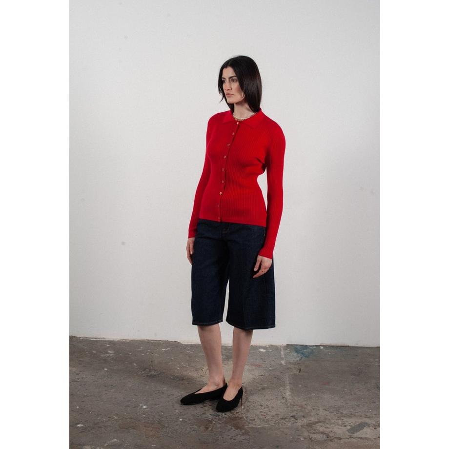 Studio Cashmere8 Frida 4 Langarm Poloshirt  