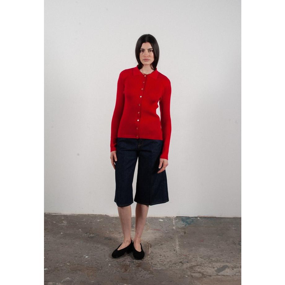 Studio Cashmere8 Frida 4 Langarm Poloshirt  
