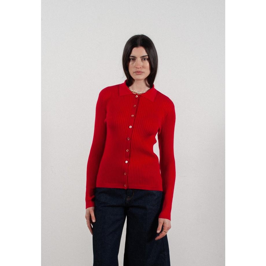 Langarm-Poloshirt und ultrafeiner Wolle - FRIDA 4