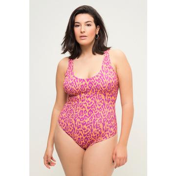 Maillot de bain à bonnets souples, imprimé coloré