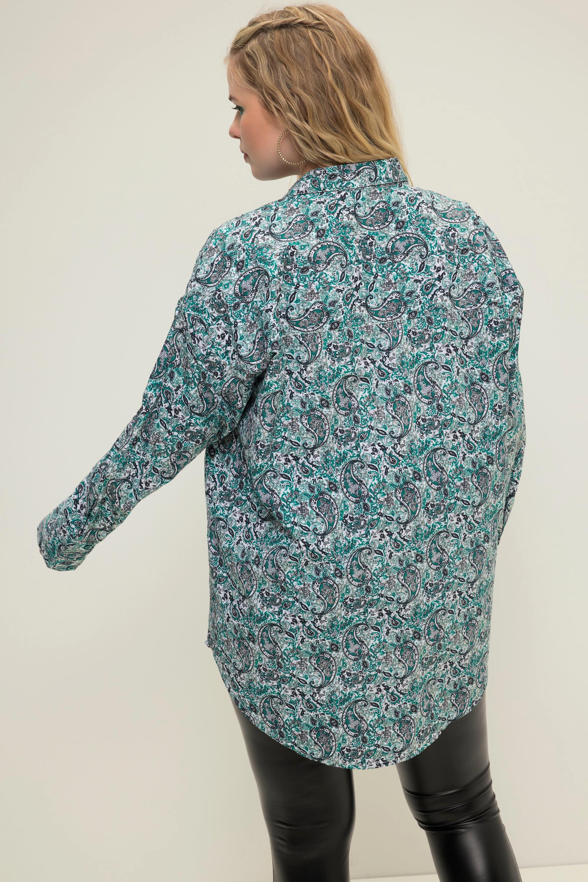 Studio Untold Chemisier Oversized Imprimé Cachemire Patte de Boutonnage  