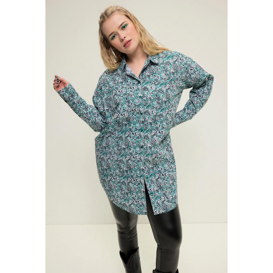 Studio Untold Camicia Oversize Stampa Paisley Abbottonatura  