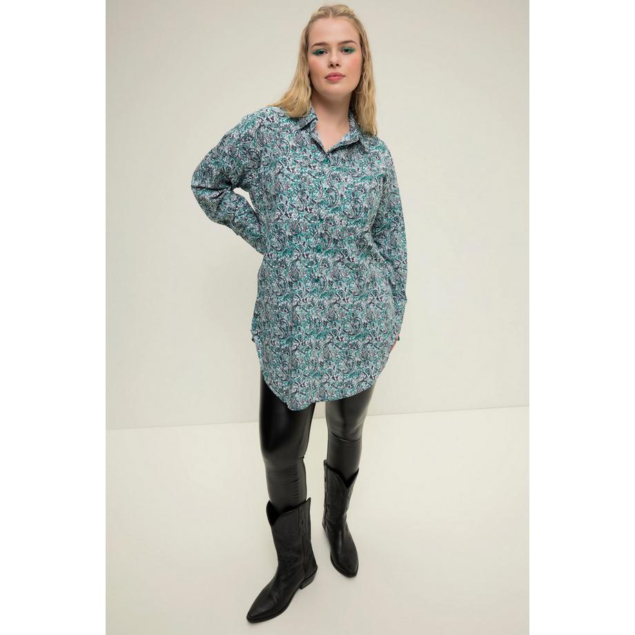 Studio Untold Camicia Oversize Stampa Paisley Abbottonatura  