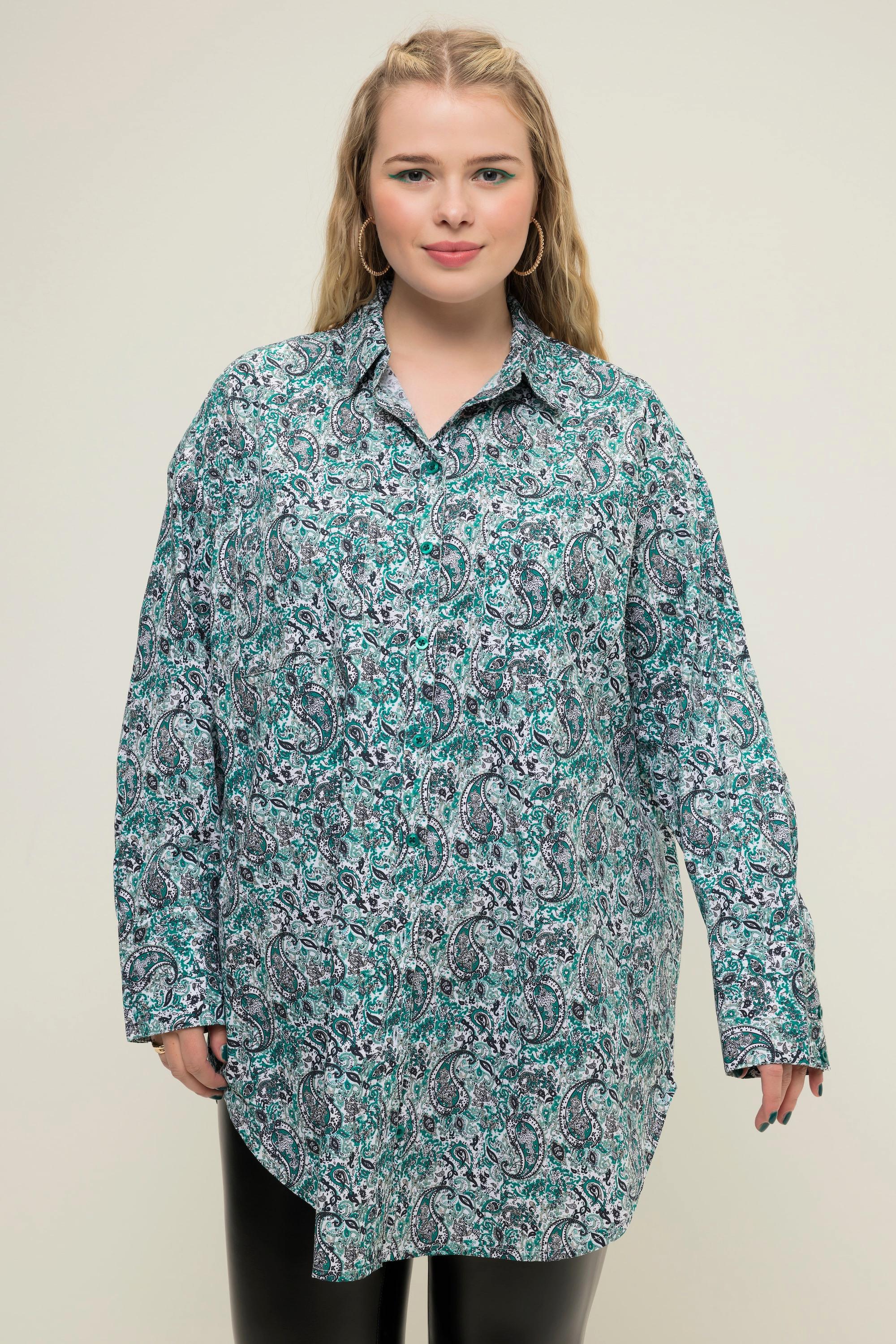 Studio Untold Chemisier Oversized Imprimé Cachemire Patte de Boutonnage  