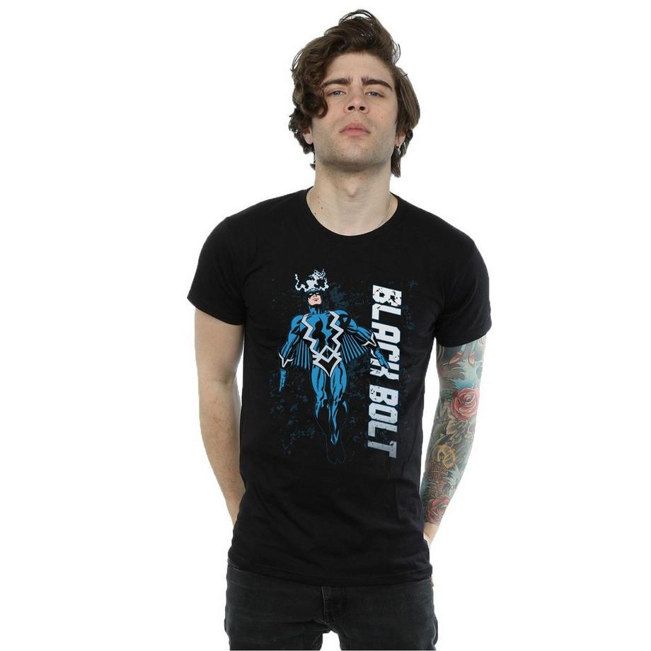 MARVEL Black Bolt T-Shirt Stampa Grafica  