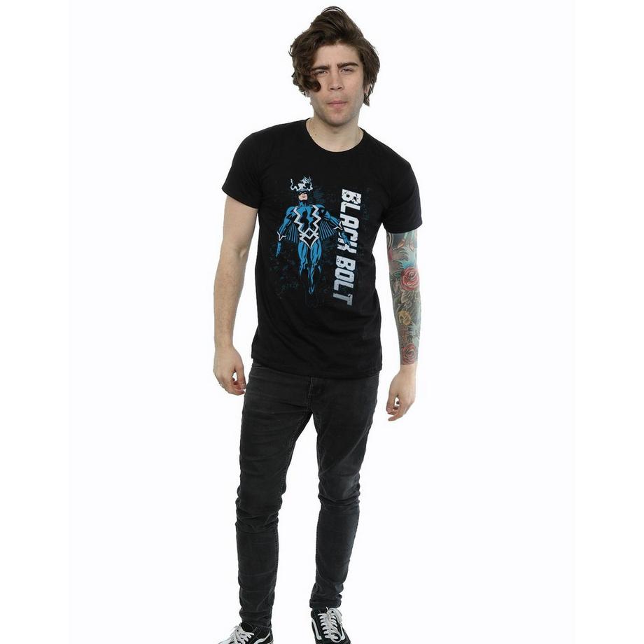 MARVEL Black Bolt T-Shirt Stampa Grafica  